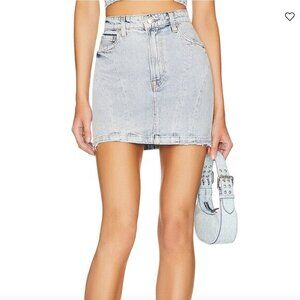 GRLFRND Gemma Corset Mini Skirt In Color Bel Air